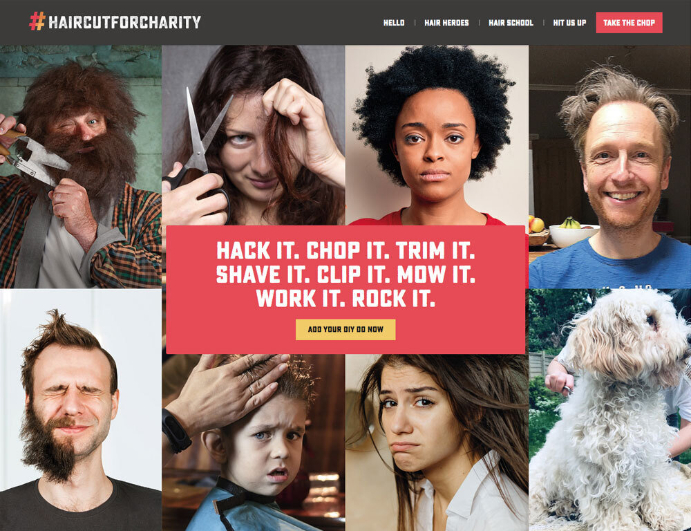 #Haircutforcharity - Screengrab 4